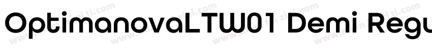 OptimanovaLTW01 Demi Regular字体转换